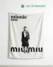 Miumiu Throw Blankets